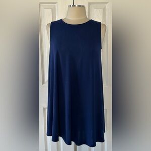 Everly Navy Blue Sleeveless Swing Dress Size Small